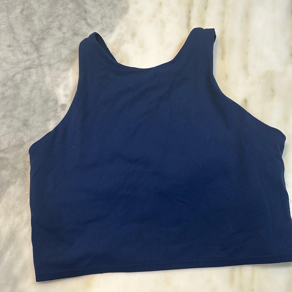 Athleta Conscious Crop Navy Blue
